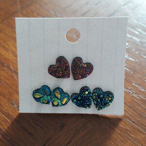 5 pairs of earrings
